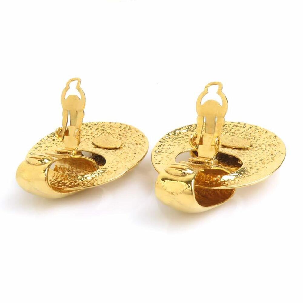 Chanel earrings, metal, gold, women's, h32612g - Picture 11 of 15